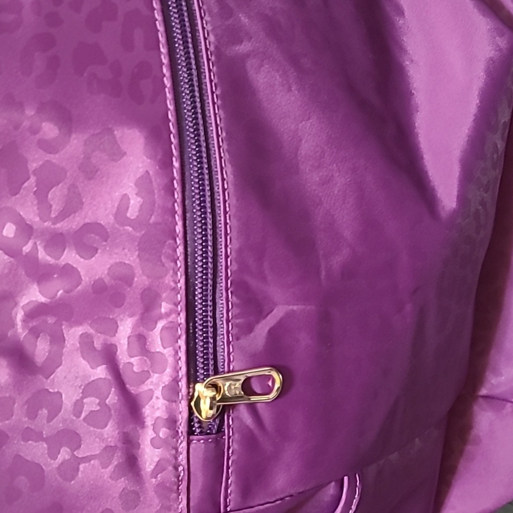 BNWT Purple Leopard Tote - Picture 5 of 8